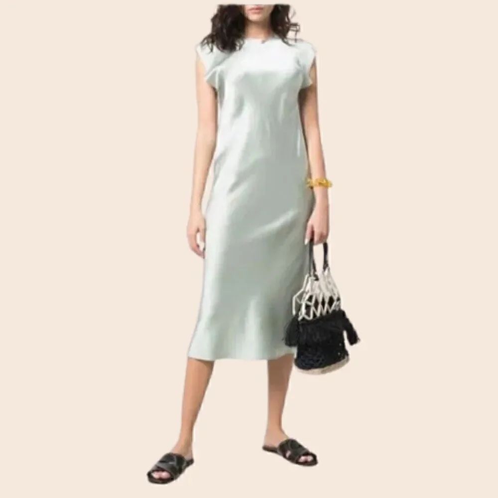 Forte Forte Sage 100% Silk Midi Dress Size Medium